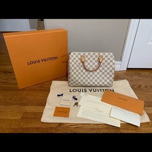 Louis Vuitton Speedy 30 in Damier Azur